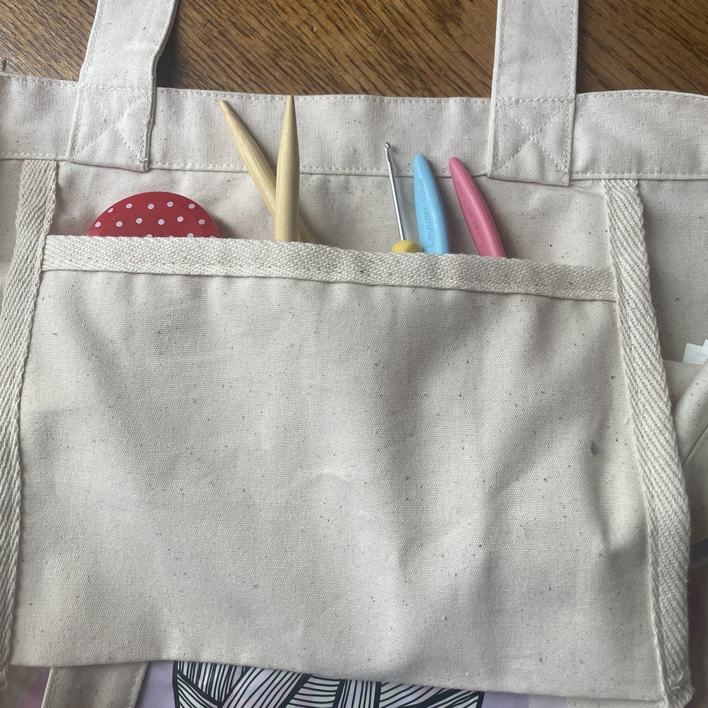 Procrastiknitting Society, Large Knitting Tote Bag, Gifts for yarn lovers (Copy)