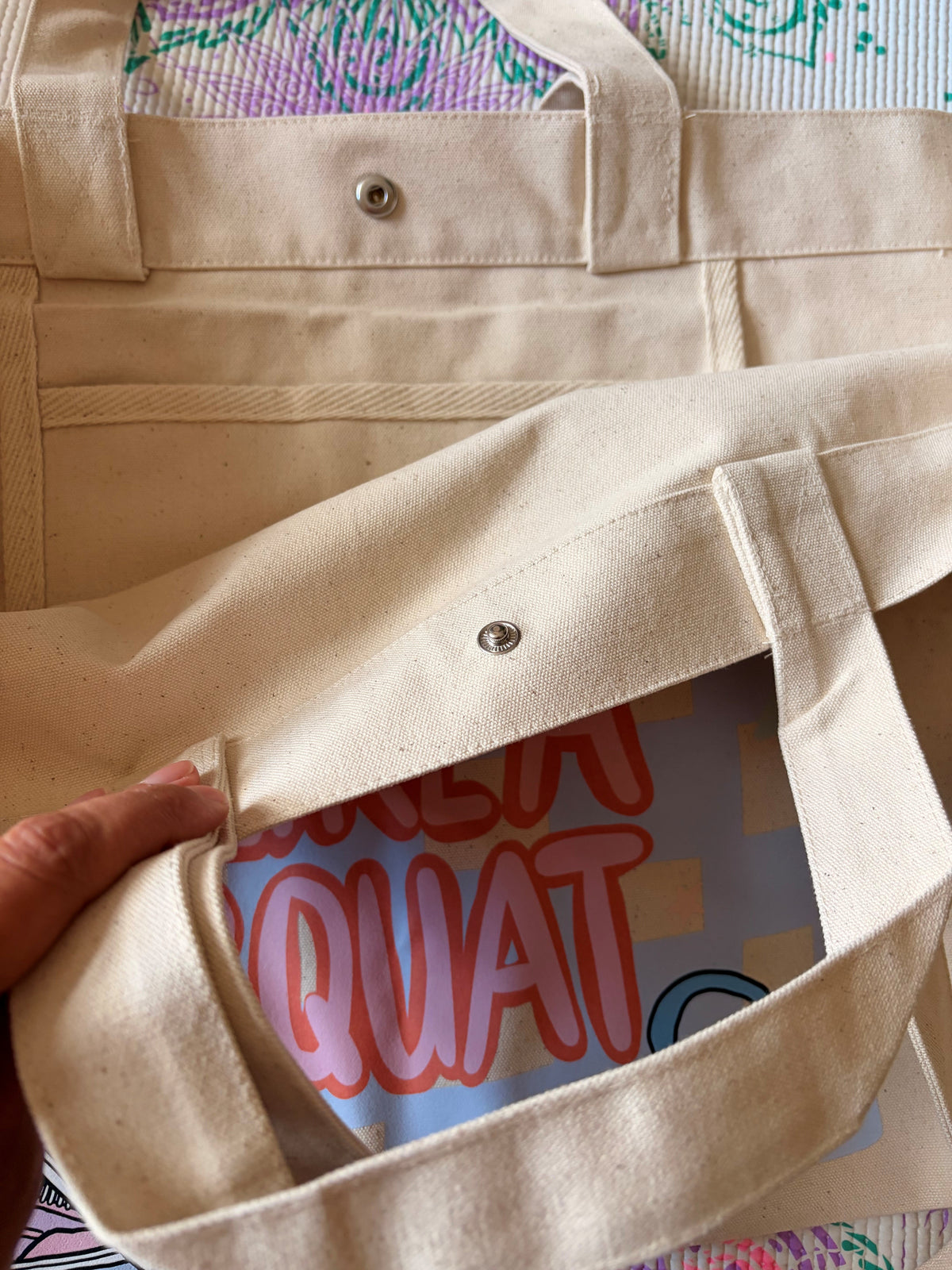 Drop it like a squat – Large Funny Gym & Yoga Tote Bag